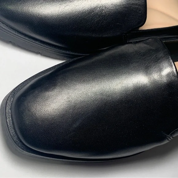 NEW ALDO Women's Slip on Black Genuine Leather Loafers Size 6 Flats Shoes - Picture 9 of 14